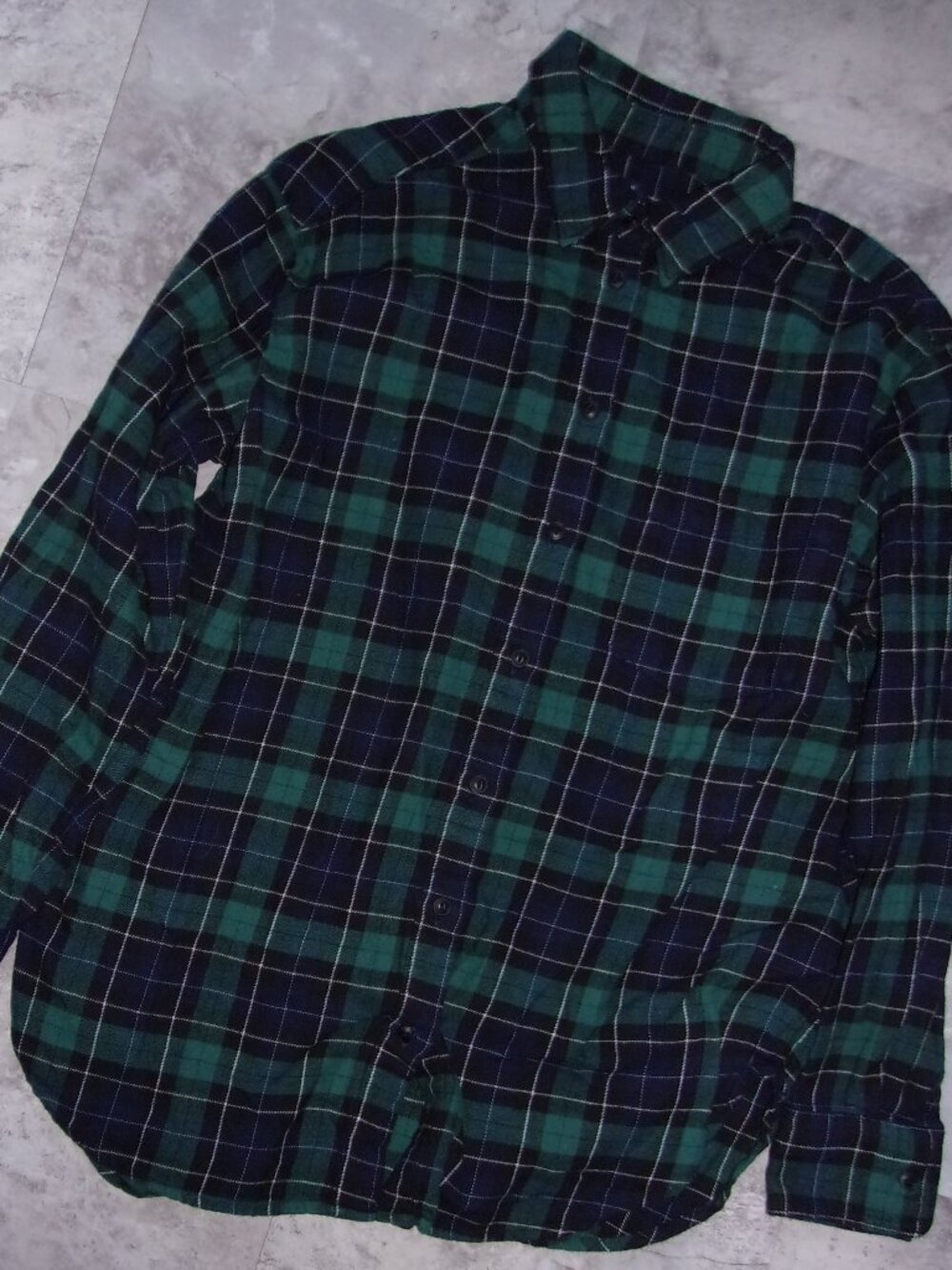 vintage the big shirt flannel size small womens plaid black shirt green